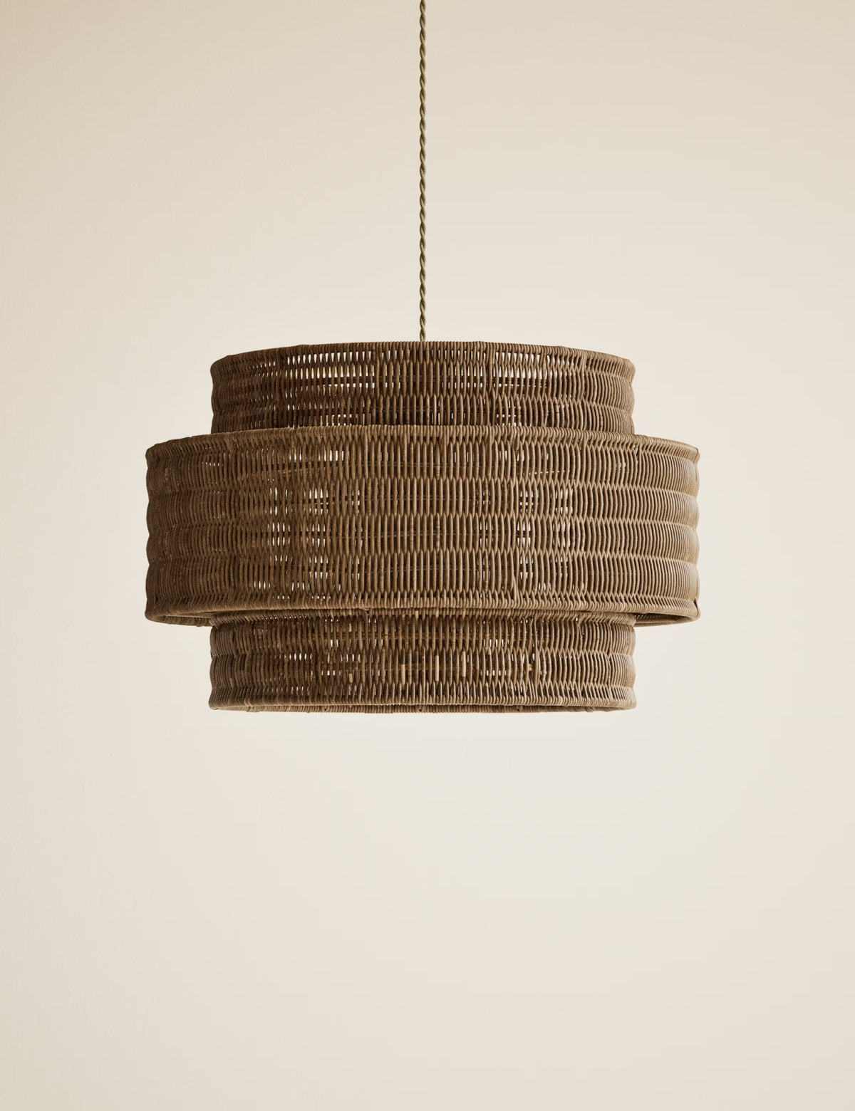 Rattan 3 Tiered Easy Fit Shade - Natural