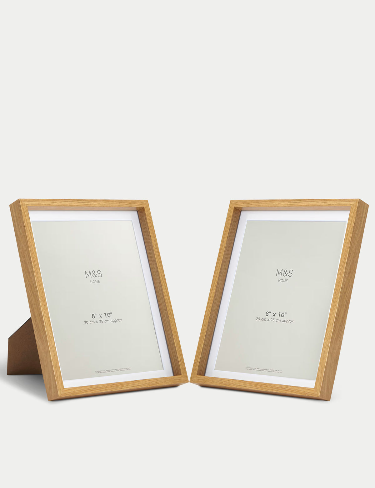 Set of 2 Photo Frames 8x10 Inch - Natural Mix