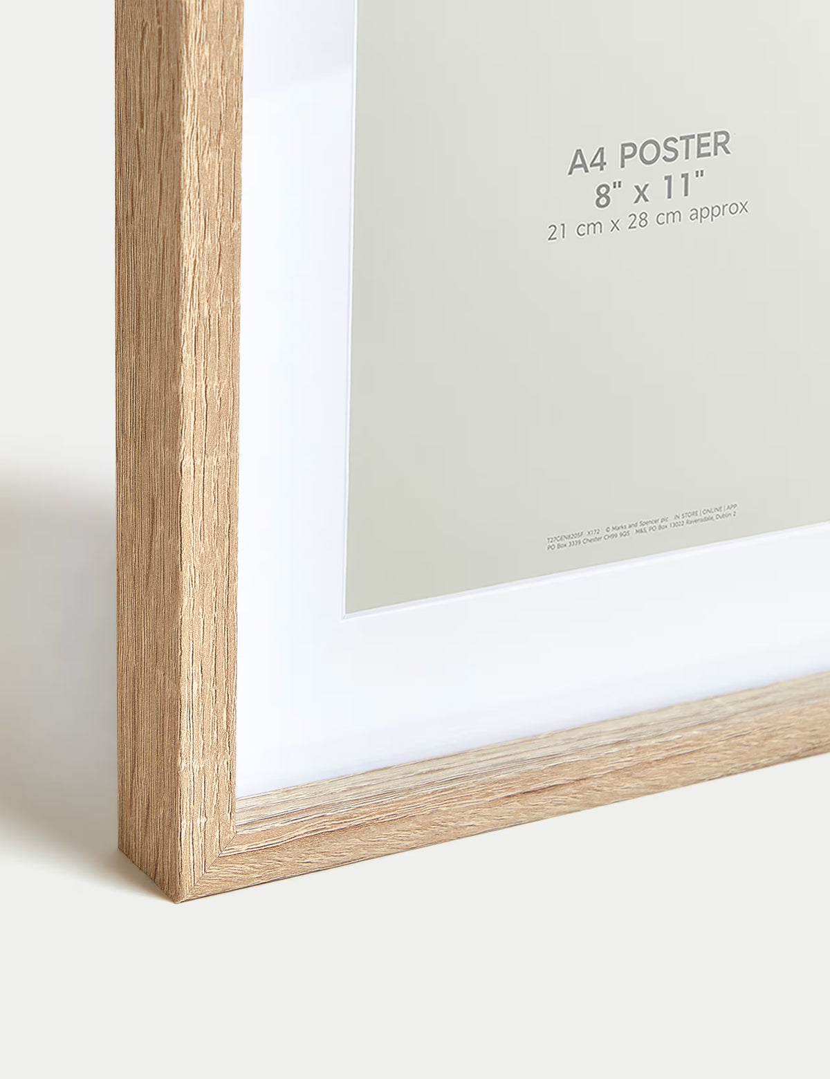 Set of 2 Photo Frames A4 - Natural Wood