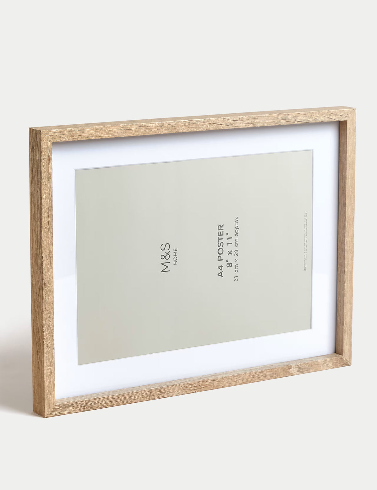 Set of 2 Photo Frames A4 - Natural Wood