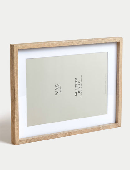 Set of 2 Photo Frames A4 - Natural Wood