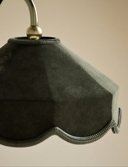Winnie Velvet Table Lamp - Green