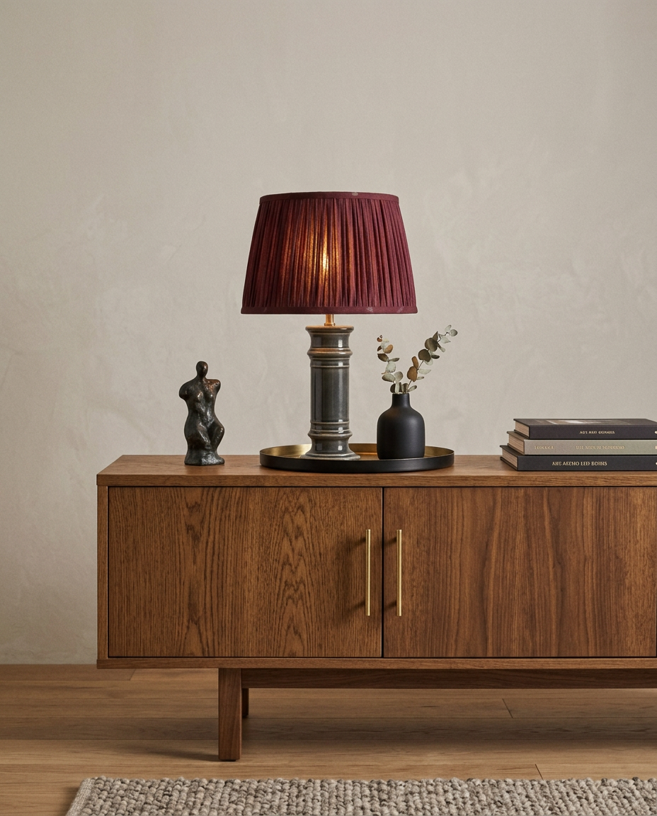 Bertie Table Lamp - Red