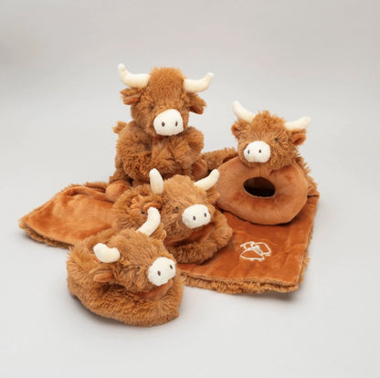 Jomanda Highland Coo Brown Toy Soother