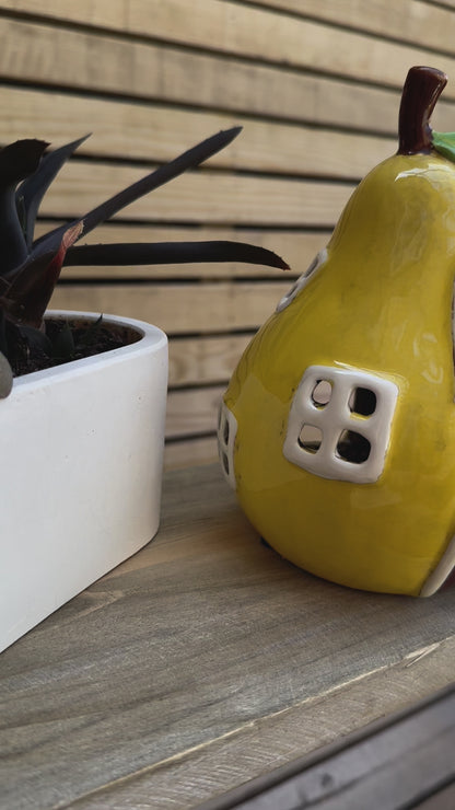 Ceramic Pear Tealight Holder